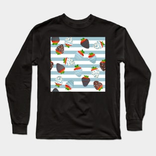 Sailor Mercury Themed Strawberries Long Sleeve T-Shirt